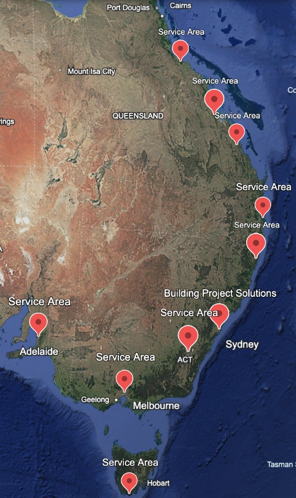BPS Sydney service area map