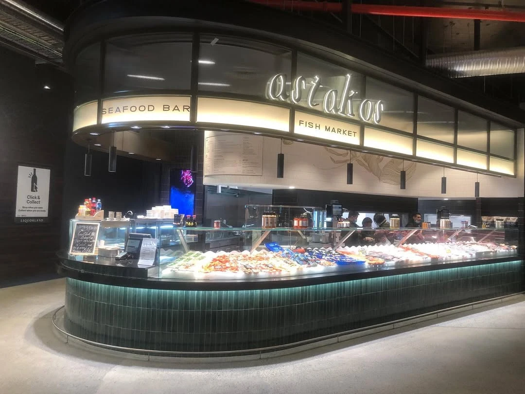 Sydney retail fit-out by Building Project Solutions, Astakos restaurant and retail interior in Marrickville with custom joinery and premium finishes